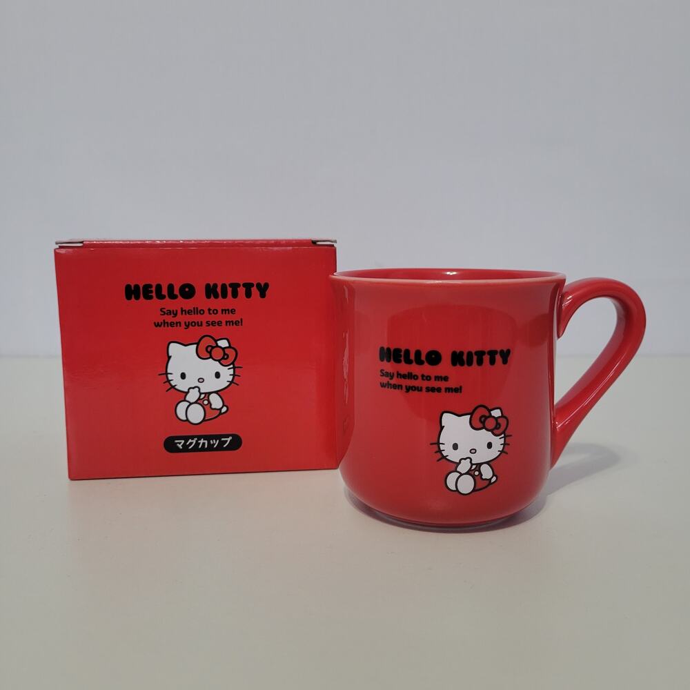 Sanrio Hello Kitty Mug 422100, Red, Say Hello To Me When You See Me!, 2023, New
